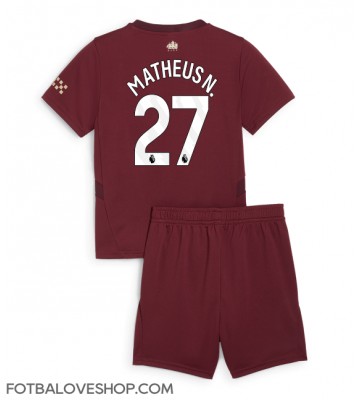 Manchester City Matheus Nunes #27 Dětské Alternativní Dres 2024-25 Krátký Rukáv (+ trenýrky)